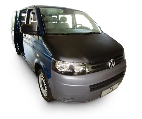Vollbra Bonnet BRA für VW T5 Multivan Transporter Caravelle 2009 -2015 - Haubenbra aus Deutschland, schützt effektiv vor Steinschlägen und Kratzern, ideal für VW-Fahrer