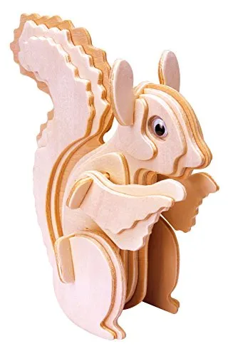 Eureka-Gepetto's Workshop 52473145 - Holzpuzzle-3D Eichhörnchen