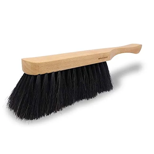 WALDKRAFT Handfeger Schweifhaar schwarz 30 cm | Hand-Besen aus Buchenholz | Kehrbesen Made in Germany (1, Handfeger Schweifhaar)