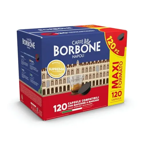 Caffe Borbone Confezione 120 Capsule Miscela Suprema Compatible A Modo Mio
