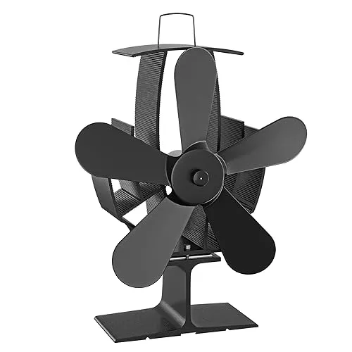 Wiltec Kaminofenventilator mit 5 Blättern