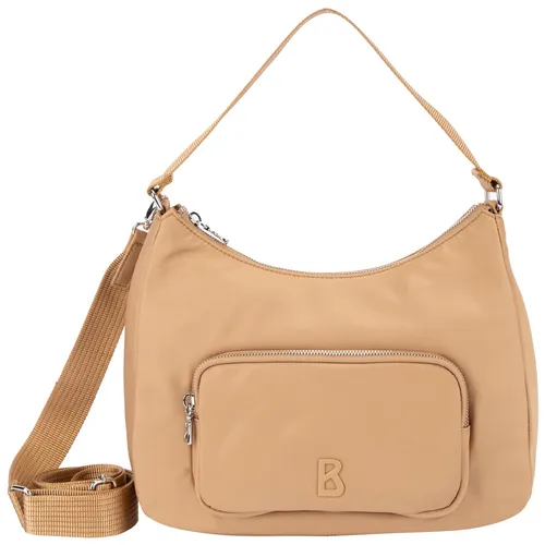 Bogner Beuteltasche Verbier Play 1.0 Pari Hobo MHZ latte - Stylische Beuteltasche mit Reißverschluss und praktischen Fächern. Ideal für DIN A4-Unterlagen und vielseitig einsetzbar dank abnehmbarem Schulterriemen.