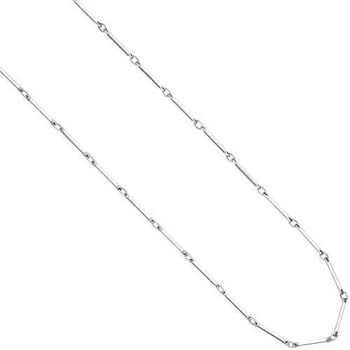 Elegante 2,8mm Stäbchen Kette aus 925 Silber - Halskette & Collier aus hochwertigem Sterlingsilber, 42 cm lang, ideal für Damen und perfekt für jeden Anlass.
