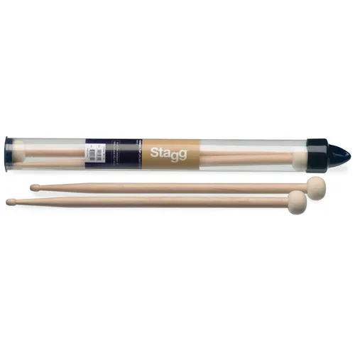 STAGG 5A Combo-Tip Drumsticks Maple and Felt Tip