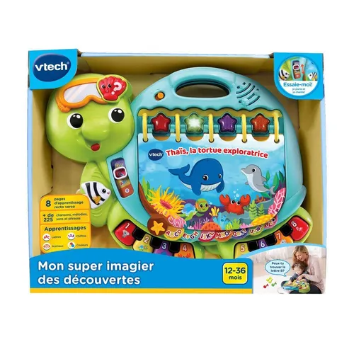 VTech Super Lernspielbuch Aufs Touch & Teach Meeresschildkröte 480207