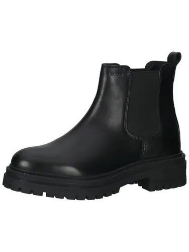 Geox Stiefelette aus Leder und Textil mit Elastikeinsätzen - Elegante Geox Stiefelette aus Leder mit praktischen Elastikeinsätzen für einfaches An- und Ausziehen. Ideal für kalte Tage dank warmem Textilfutter, perfekt für stilvolle Herbst- und Winterlooks.
