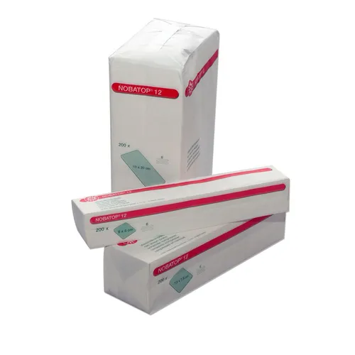 NOBA Nobatop 12 unsterile Vlieskompressen 6- lagig 5 x 5 cm von Noba