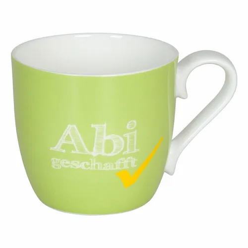 Könitz Abi 2019 Becher, Lime, Abitur, Tasse, Kaffeetasse, Bone China, Grün 400ml