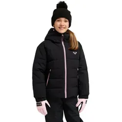 Roxy Snowboardjacke Snowyhill Puffy 10K schwarz 134/140 (10) - Wintersport-Bekleidung, wasserfest mit 10K Wassersäule und warmem, gepolstertem Design – perfekt für sportliche Abenteuer im Schnee.