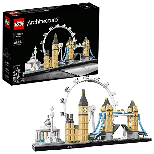 LEGO Architecture London 21034 - Bauspielzeugset - Bauspielzeugset zur Nachbildung ikonischer Londoner Bauwerke, fördert Kreativität und Feinmotorik.