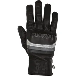 Helstons Bora Winter Motorradhandschuhe 2XL, schwarz-grau - Widerstandsfähige Motorradhandschuhe aus Ziegenleder mit Carbon-Knöchelprotektor und verstärkter Handfläche für optimalen Schutz und Komfort beim Fahren.