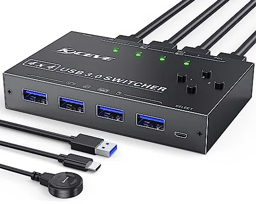 MLEEDA USB 3.0 Switch 4 PC von MLEEDA