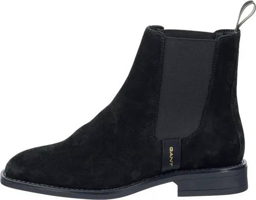 Gant Fayy Stiefeletten Schwarz EU 37 - Feminine Stiefeletten aus hochwertigem Rindveloursleder mit schmalem Schaft und elastischen Einsätzen. Ideal für stilvolle Auftritte und hohen Tragekomfort.
