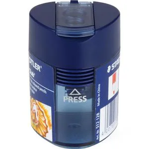 Staedtler Spitzer Noris Club 512 128, blau, doppelter Dosenspitzer, aus Kunststoff