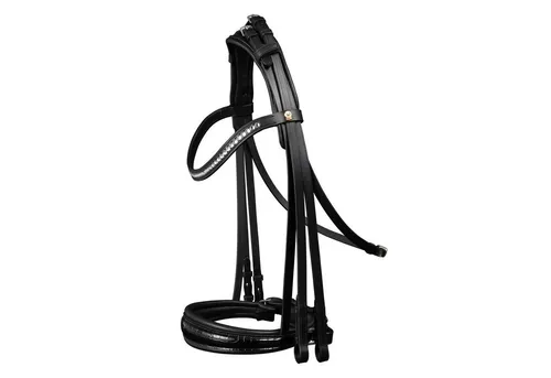Waldhausen S-Line Kandarenzaum Magic, schwarz, Größe: WB - Der S-Line Kandarenzaum Magic von Waldhausen vereint elegantes Design mit durchdachter Funktionalität. Ideal für stilbewusste Reiter, bietet er Komfort und hochwertige Materialien für ein optimales Reiterlebnis.