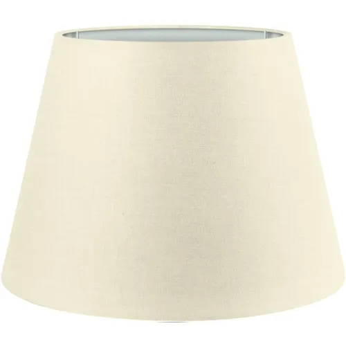 Premium Lampenschirm Stehlampe Hängelampe Creme Baumwolle E14/E27 L=UØ 25cm
