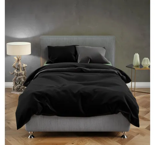 Buymax Bettwäsche Teddy Plüsch Bettbezug Set, Teddy, 2 teilig, 135x200 cm, Bettwäsche kuschelig warm für Winter, uni, Wendebettwäsche