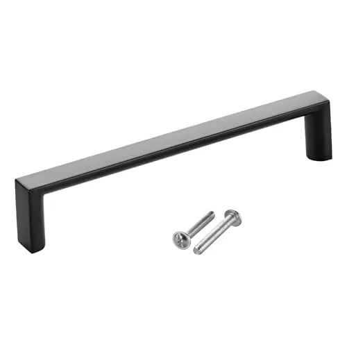SOTECH Möbelgriff BLACKLINE XI BA 128 mm schwarz matt (Länge 135 mm, Breite 12 mm, Höhe 27 mm) Schubkastengriff aus Aluminium