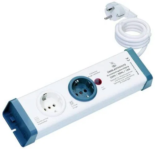 interBär 8110-001.01 Steckdosenleiste 2fach - Steckdosen & Zubehör mit 1,50 m Kabellänge, ideal für flexibles Anschließen von Geräten in jedem Raum