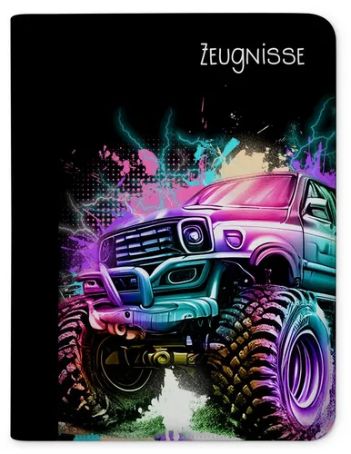 CreaDesign Schreibmappe Kinder Zeugnismappe A4 Motorcross