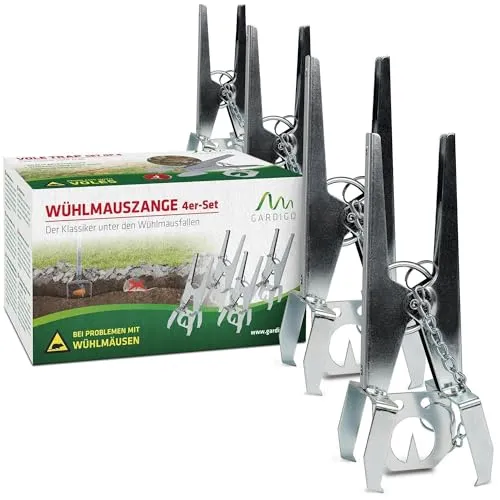 GARDIGO® Wühlmausfalle mit festgekettetem Köderplättchen von Gardigo