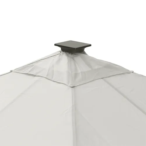 Leco Ersatz-Dachtextil für Solarpavillon LINA 3 x 3 m, lichtgrau