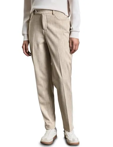 STREET ONE Chinohose mit Knopfdetail, Gr. 44 - Länge 28 - 8-Hosen: Komfortable Chinohose mit gerader Beinform und hoher Leibhöhe, ideal für vielseitige Outfits und pflegeleicht dank widerstandsfähigem Webstoff.
