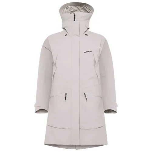 Didriksons Ilma WNS Parka 8 sunrise mist (I05) 36 - Eleganter Damenparka - Der Didriksons Ilma WNS Parka 8 ist der ideale Begleiter für stilbewusste Damen. Mit einer Wassersäule von 10.000 mm und verstellbarer Kapuze bietet er optimalen Schutz bei jedem Wetter. Praktische Taschen und reflektierende Details sorgen für Komfort und Sicherheit.