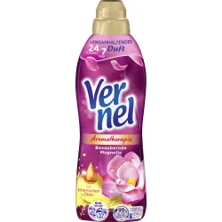 Henkel AG & Co. KGaA Vernel Aromatherapie Bezaubernde Magnolie Weichspüler, 37 WL, Langanhaltende Wäschepflege hält bis zu 100 Tage frisch, 814 ml - Flasche V37BM
