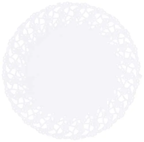 TAMLED Tortenspitzen rund 14 cm 250 Stück weiß von TAMLED