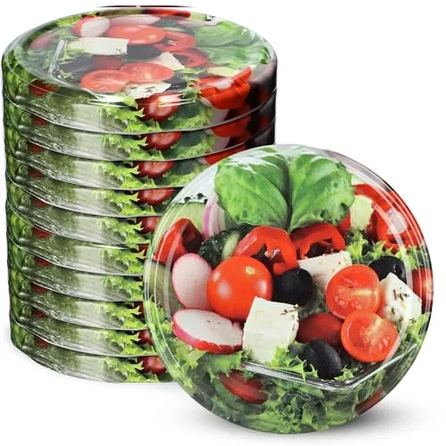 KADAX Schraubdeckel fi82 mm, Twist-Off-Deckel Set aus Metall, Ersatzdeckel für Einmachgläser, Deckel mit 6 Einrastzähnen für Sturzgläser und Einmachgläser (Vege, 10 Stück)