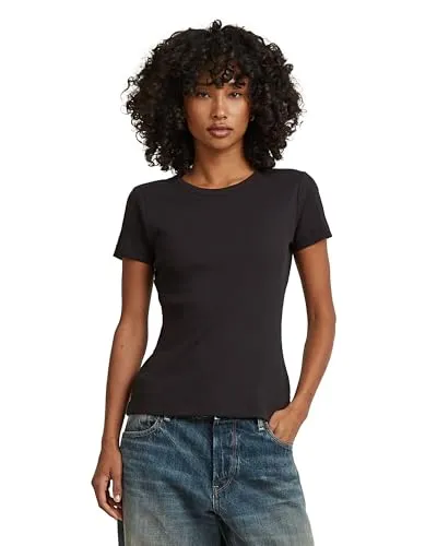G-Star Damen Slim Rib T-Shirt