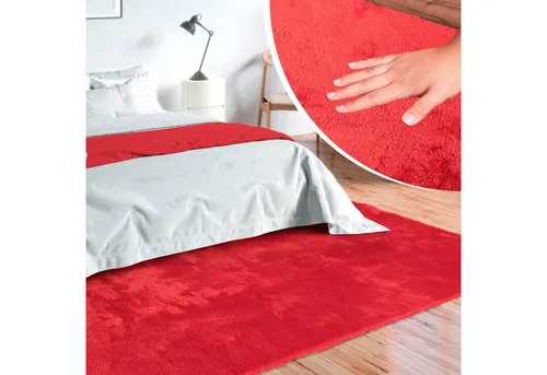 Merinos Teppich Loft 37, Kunstfellteppich, rechteckig - Kurzflor-Teppiche mit samtiger Fell-Haptik, pflegeleicht und rutschfest dank Anti-Rutsch-Unterseite – ideal für Wohnzimmer und Schlafzimmer.