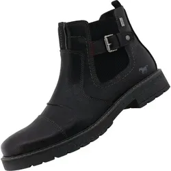 Mustang Herren Tex-Stiefel Schwarz - Wanderschuhe mit wasserabweisender Tex-Membrane und wärmendem Kunstfell-Futter für optimalen Komfort bei jedem Wetter.