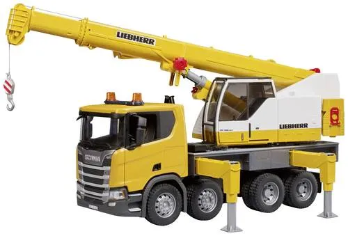 Bruder Scania Super 560R Liebherr Kran-LKW Fertigmodell von BRUDER