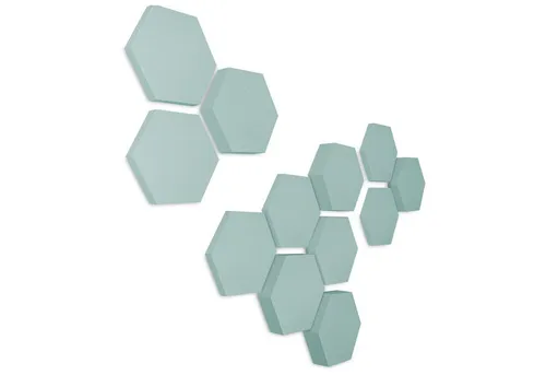 platino24 Akustikplatte Edition LOFT 12 Elemente 3D I Ø 300mm - 12 hochwertige Akustikelemente für Wand- und Deckenmontage, optimieren die Raumakustik und bieten eine ästhetische Gestaltung. Ideal für Musikzimmer, Heimkinos und Büros.