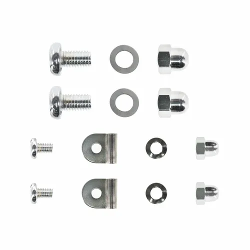 Set Zierschrauben, Kederklemmen, Hutmuttern (verchromt) + Federscheiben für KR51
