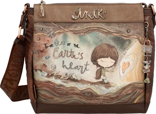 Anekke Umhängetasche Crossbody Bag - Umhängetasche in multicolor mit glitzernder Logo-Stickerei, stufenlos verstellbarem Schulterriemen und geräumigem Innenfach – der perfekte Begleiter für jeden Anlass.