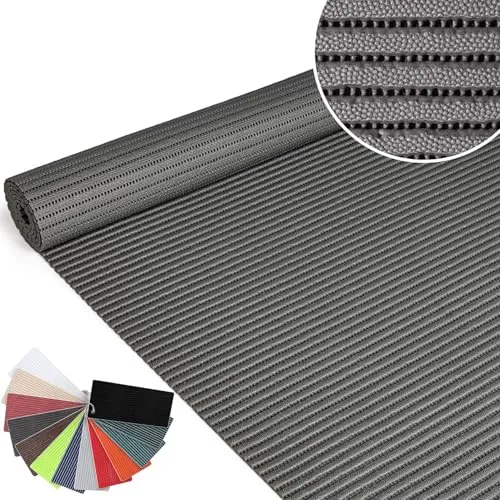 ANRO Badematte Weichschaummatte Badvorleger Badläufer rutschfest Weichschaum Duschvorleger Grau 65x100cm