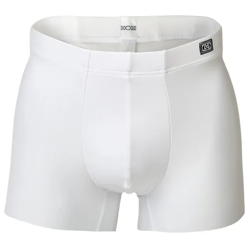 HOM Herren Comfort Boxer Brief – Bequeme Shorts aus Modal in Weiß - Hochwertige Boxershorts für Herren aus 80% Modal und 20% Elasthan. Ideal für den täglichen Komfort und atmungsaktiv. Pflegeleicht bei 40 Grad im Schonwaschgang.