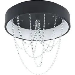 EGLO LED Deckenleuchte Berlona – Dimmbare Kristall Deckenlampe Ø 60 cm mit Fernbedienung - Die elegante LED Deckenleuchte Berlona bietet eine stilvolle Beleuchtung für jeden Raum. Mit dimmbaren LEDs und verschiedenen Beleuchtungsmodi schaffen Sie ein individuelles Ambiente. Ein Highlight für Ihr Zuhause!