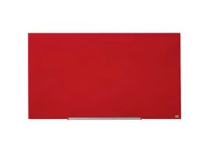 nobo Glas-Whiteboard WIDESCREEN 57'' - rahmenlos, rot - Werkzeug: Hochwertiges, rahmenloses Glas-Whiteboard, magnethaftend und leicht zu reinigen. Ideal für eine stilvolle Präsentation, mit 25 Jahren Garantie und abnehmbarer Stiftablage.