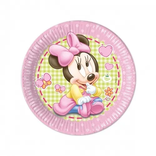 Pappteller Baby Minnie, ø 23cm, 8 Stück