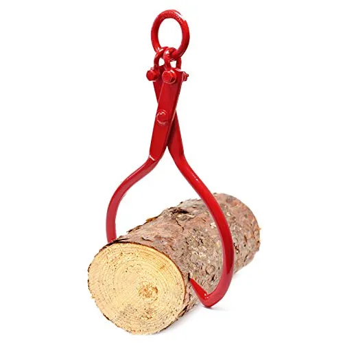 Wiltec Forstzange für Baumstämme bis 635 mm - Handwerkzeuge für effizientes Holzrücken mit 1100 kg Zugkraft und selbstspannenden Klemmdornen aus hochwertigem Stahl für sicheren Halt.