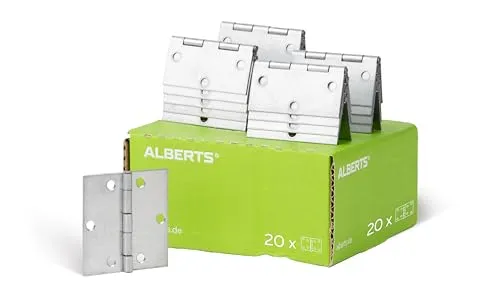 Alberts 850272 Scharnier | 60 x 60 mm | 20er Set von Alberts