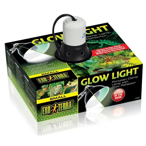 Exo Terra Glow Light Terrarien - Klemmlampe mit Leuchtreflektor - Sonstige, flexible Klemm- und Hängelampe für Terrarien, optimiert für Lichtverteilung und Energieeffizienz.