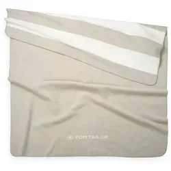 TOM TAILOR Jacquard Decke 150x200 cm in beige von Tom Tailor