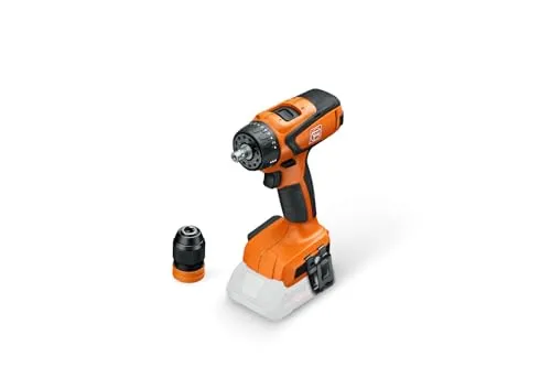 Fein Akku-Bohrschrauber ASCM 18 QSW AS - 18V, kompaktes Design mit QuickIN Schnittstelle für schnelles Umrüsten und LED-Licht für dunkle Bereiche