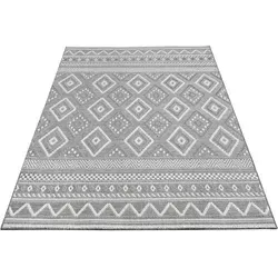 Paco Home Outdoor Teppich Flachgewebe Modern Boho-Style 160x220 cm - Wetterfester & UV-beständiger Teppich im modernen Boho-Style, ideal für Terrasse, Balkon oder Wohnzimmer. Schadstoffgeprüft und pflegeleicht für ein stilvolles Ambiente.