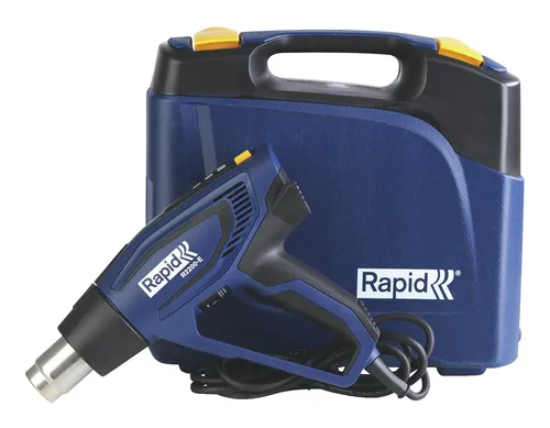 Rapid Heisluftgebläse R2200-E Koffer - 5001353 - Heißluftpistole im praktischen Koffer, ideal für präzises Arbeiten und vielseitige Anwendungen wie Schweißen und Löten.